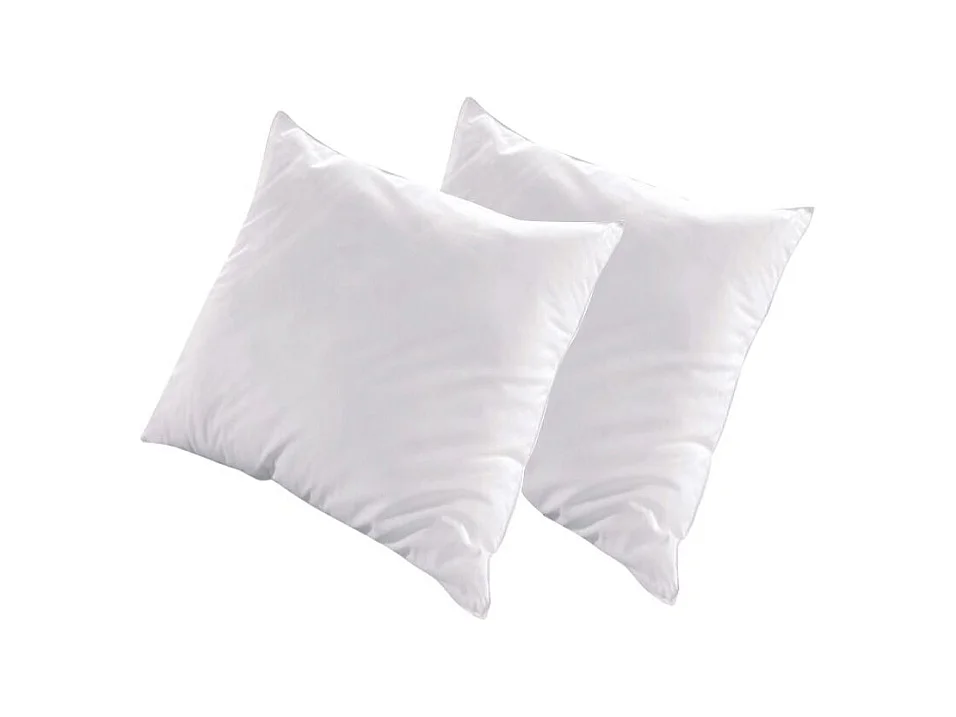 Oreiller pour hôtel 5 étoiles 65x65 percale blanc Palace - Lot de 2