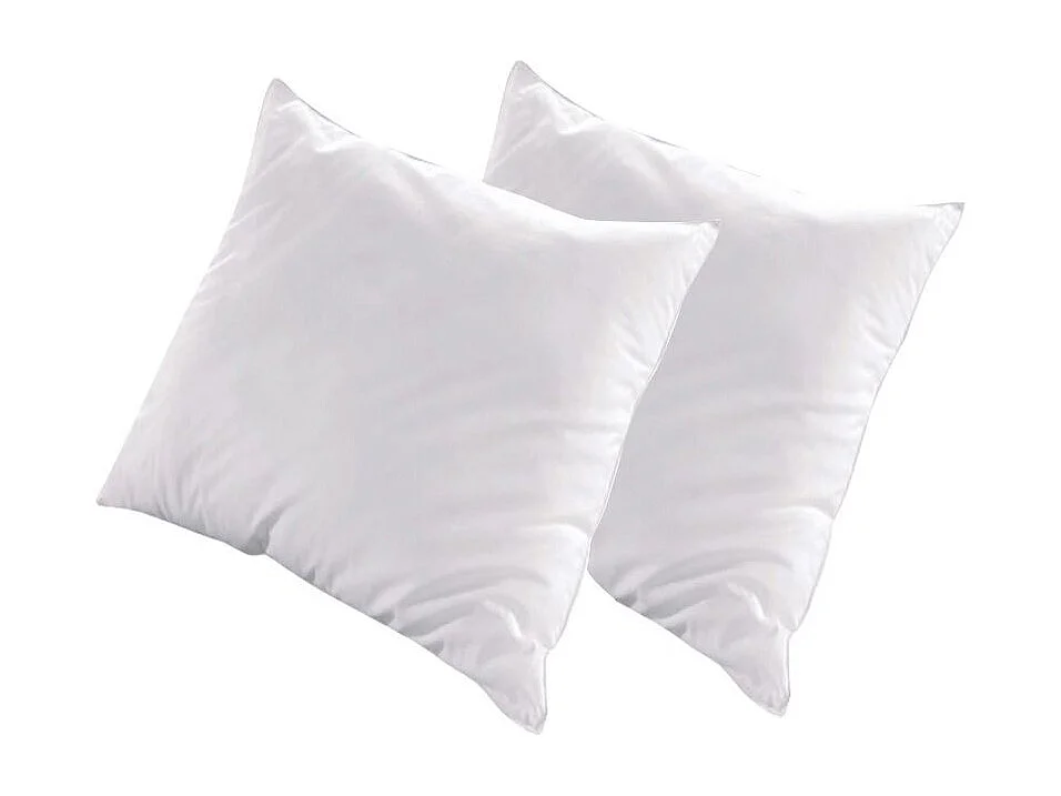 Oreiller pour hôtel 5 étoiles 65x65 percale blanc Palace - Lot de 2