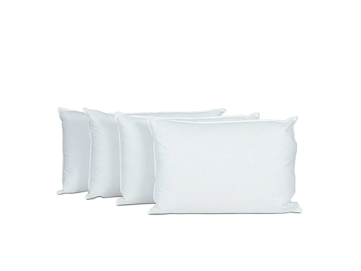 BELLECOUR LITERIE | Lot de 4 oreillers 50x70 cm ALASKA | Fibres creuses polyester