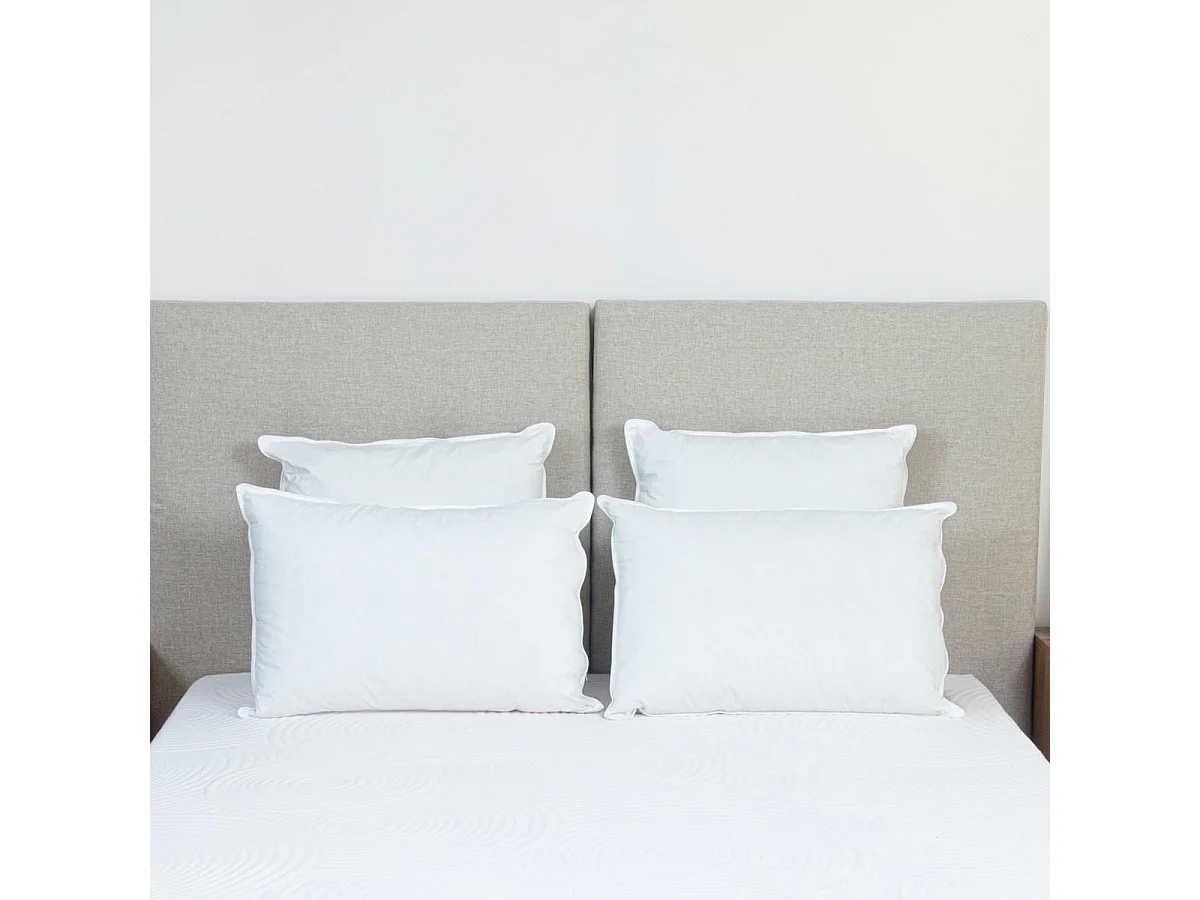 BELLECOUR LITERIE | Lot de 4 oreillers 50x70 cm ALASKA | Fibres creuses polyester