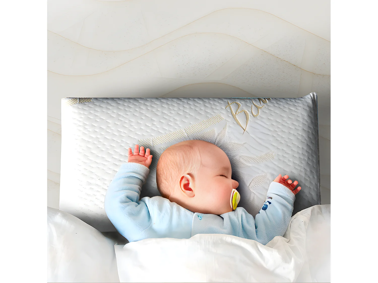 MINEA | Oreiller 26x50 cm BABY 26x50 cm | Mémoire de forme