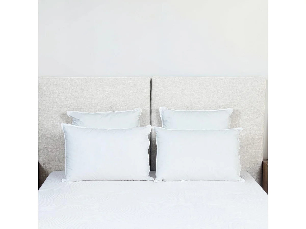 Lot de 2 oreillers Luxotel 60x60 cm Fibres creuses polyester