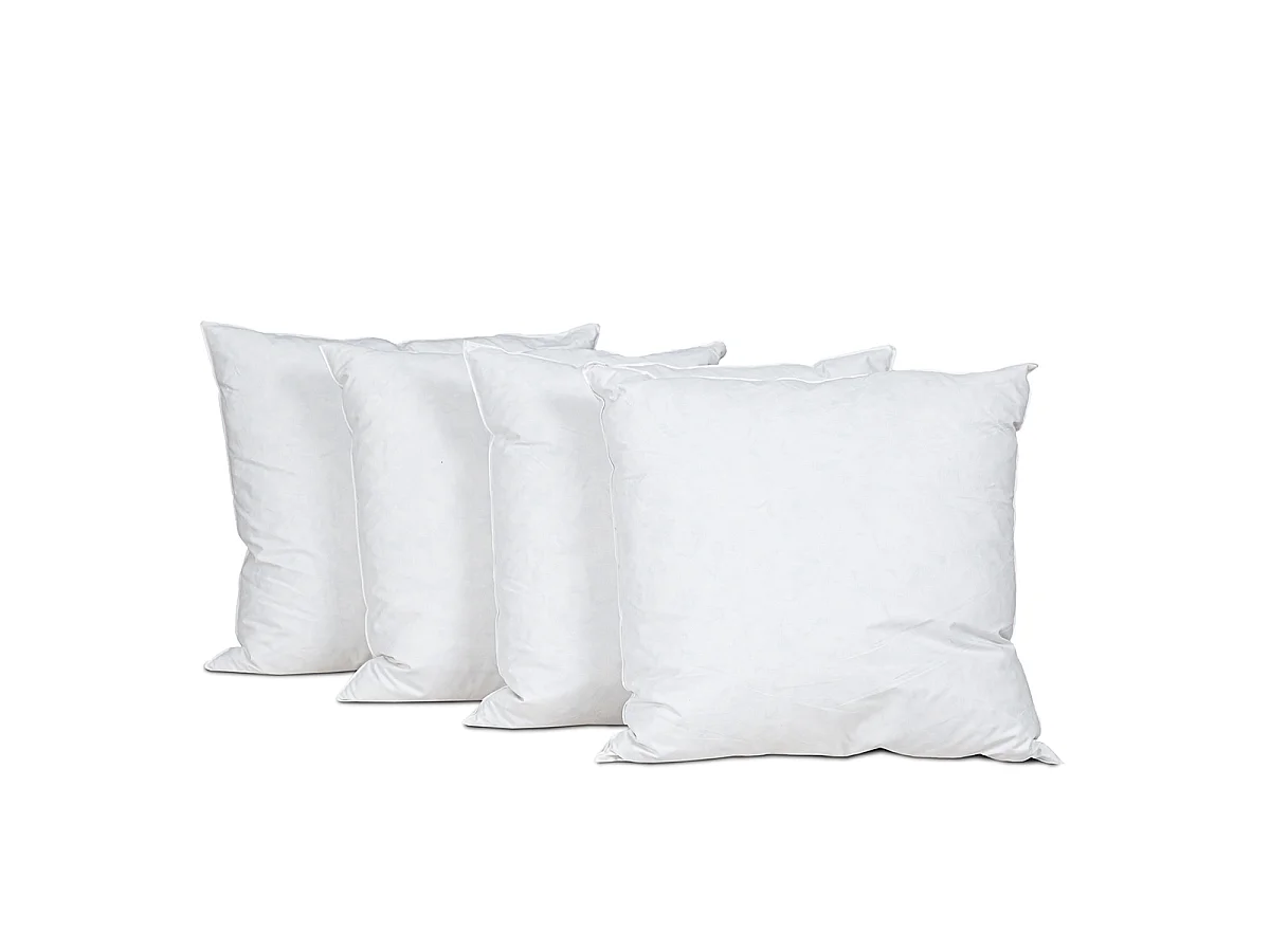 OLYMPE LITERIE | Lot de 4 oreillers 65x65 cm NATURA | Duvet & Plumess