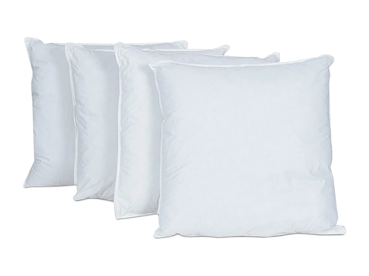 BELLECOUR LITERIE | Lot de 4 oreillers 60x60 cm ALASKA | Fibres creuses polyester