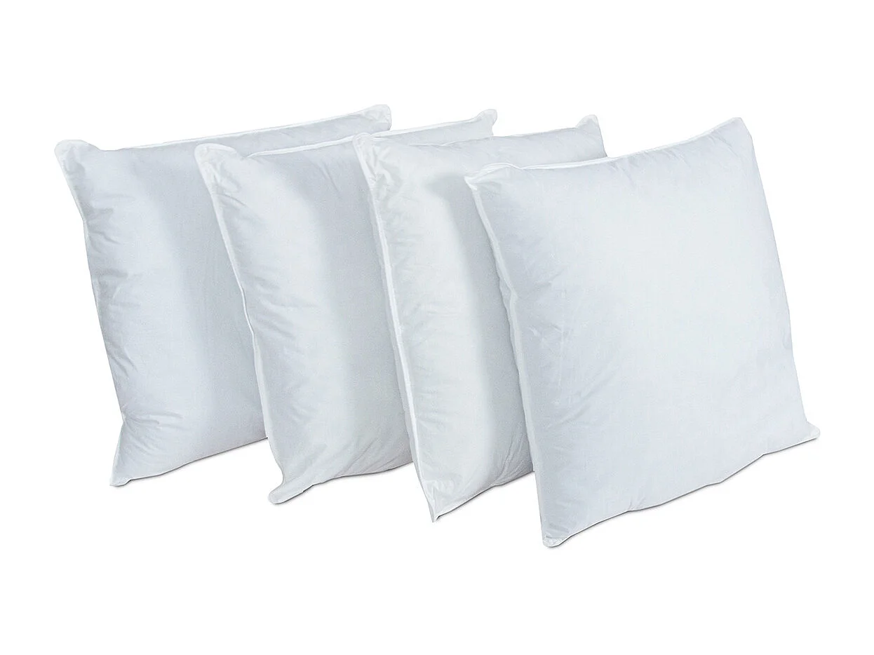 BELLECOUR LITERIE | Lot de 4 oreillers 60x60 cm ALASKA | Fibres creuses polyester