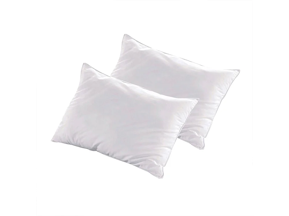 BELLECOUR LITERIE | Lot de 2 oreillers 50x70 cm ALASKA | Fibres creuses polyester