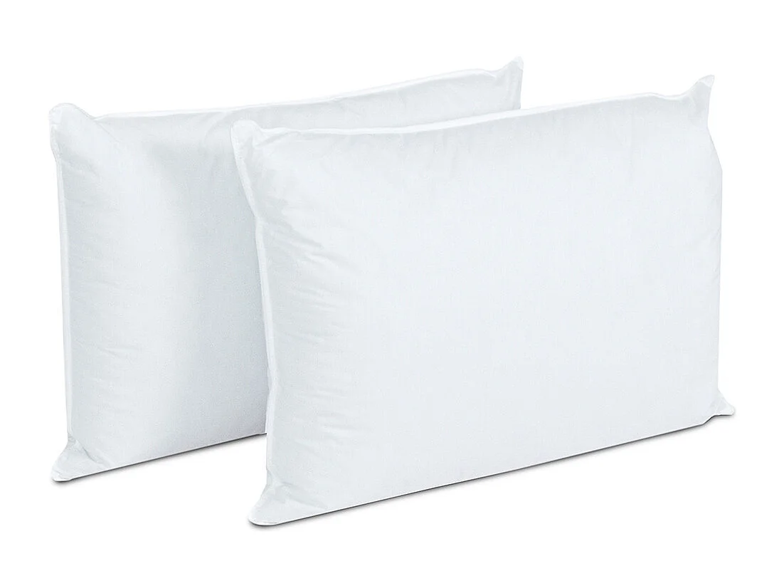 BELLECOUR LITERIE | Lot de 2 oreillers 50x70 cm ALASKA | Fibres creuses polyester