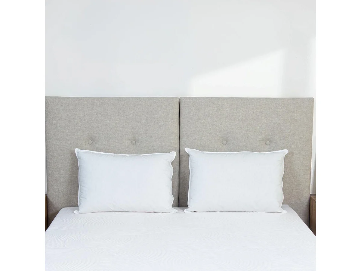 BELLECOUR LITERIE | Lot de 2 oreillers 50x70 cm ALASKA | Fibres creuses polyester