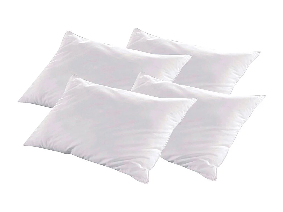 BELLECOUR LITERIE | Lot de 4 oreillers 40x60 cm LUXOTEL | Fibres creuses