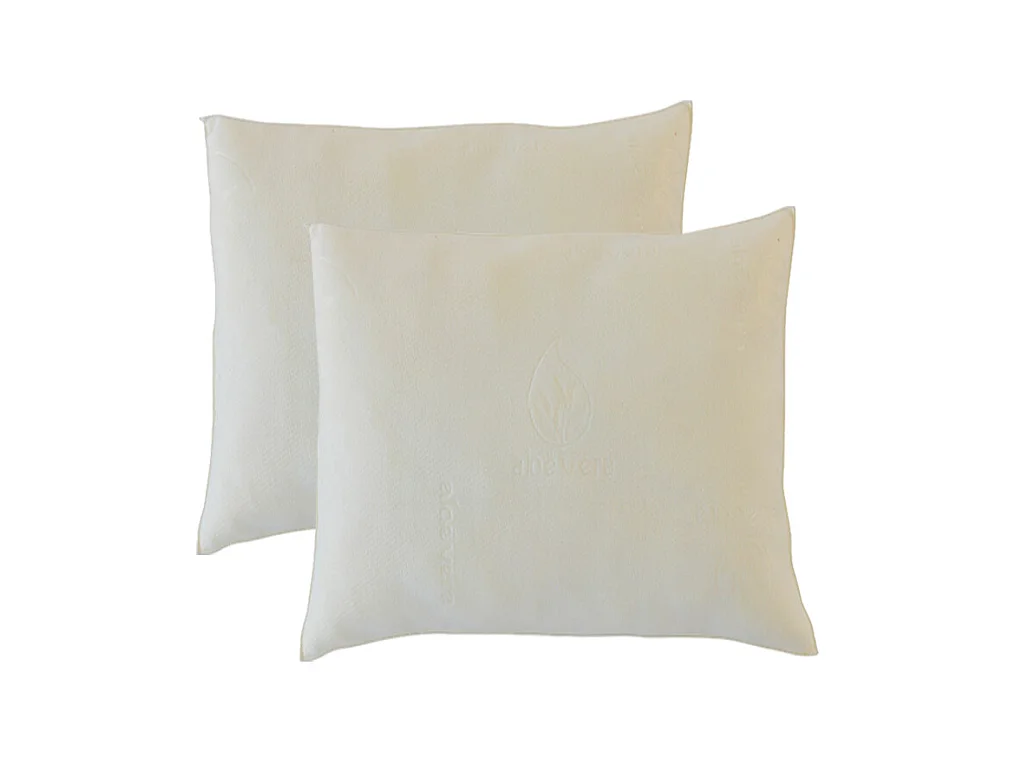 OLYMPE LITERIE | Lot de 2 oreillers 60x60 cm FLOCONS | Mémoire de forme