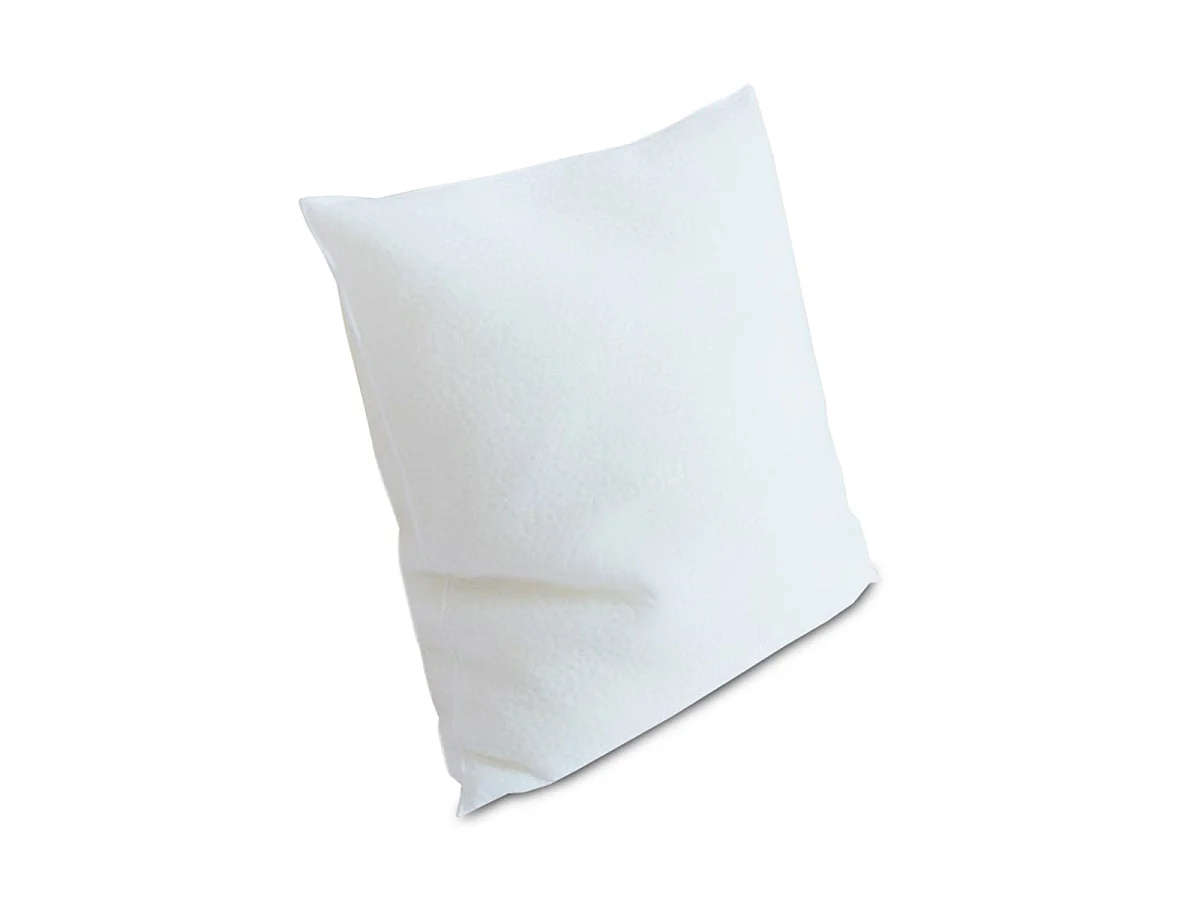 Lot de 2 oreillers ergonomiques Flocons 60x60 cm - Mémoire de forme - 20 cm - Blanc