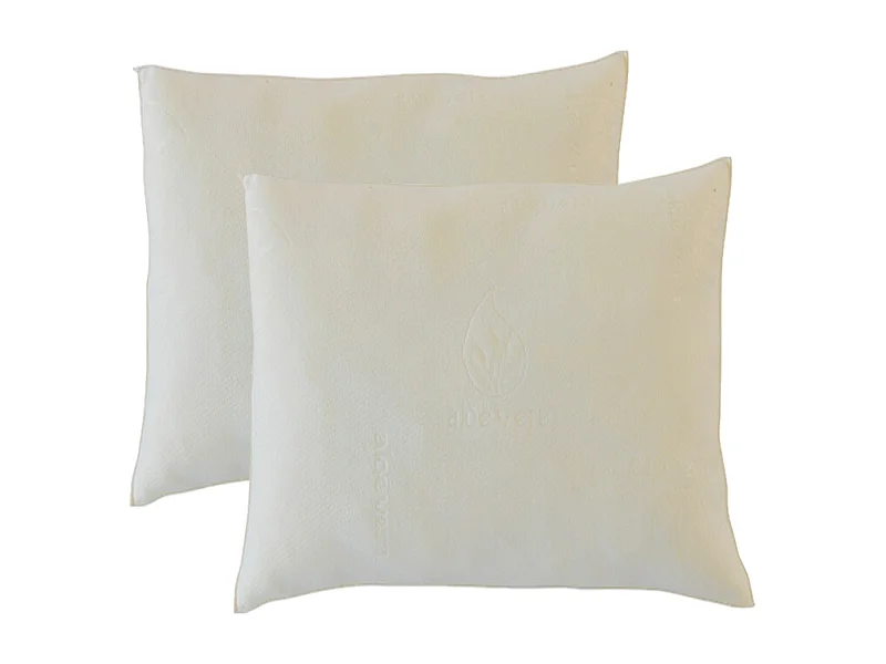 OLYMPE LITERIE | Lot de 2 oreillers 60x60 cm FLOCONS | Mémoire de forme