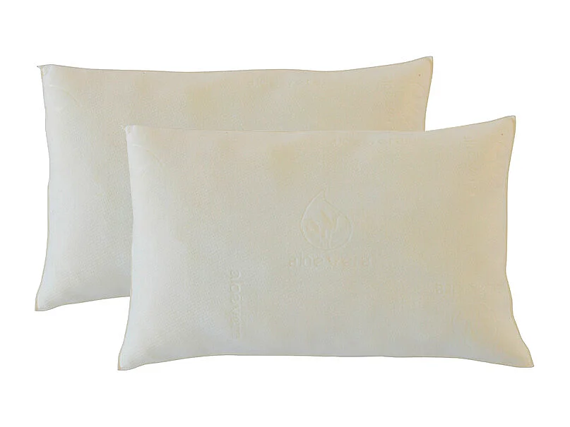 OLYMPE LITERIE | Lot de 2 oreillers 30x50 cm FLOCONS | Mémoire de forme