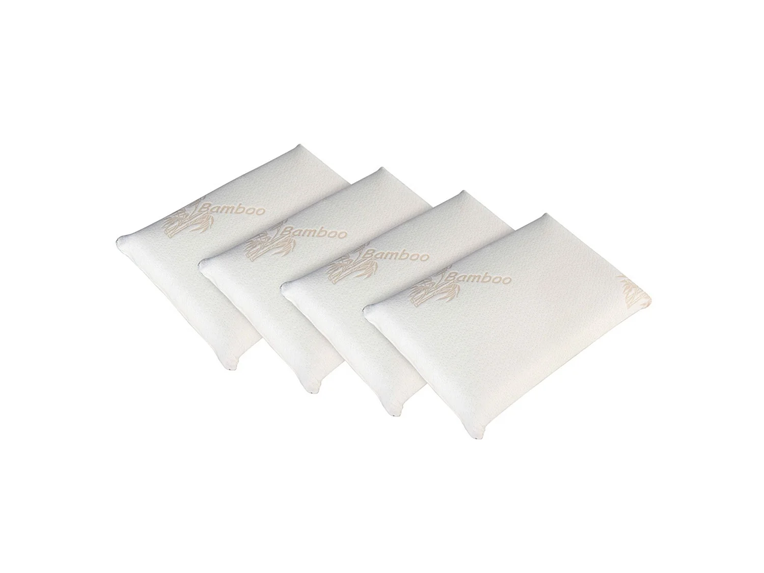 Lot de 4 oreillers à mémoire de forme BIO