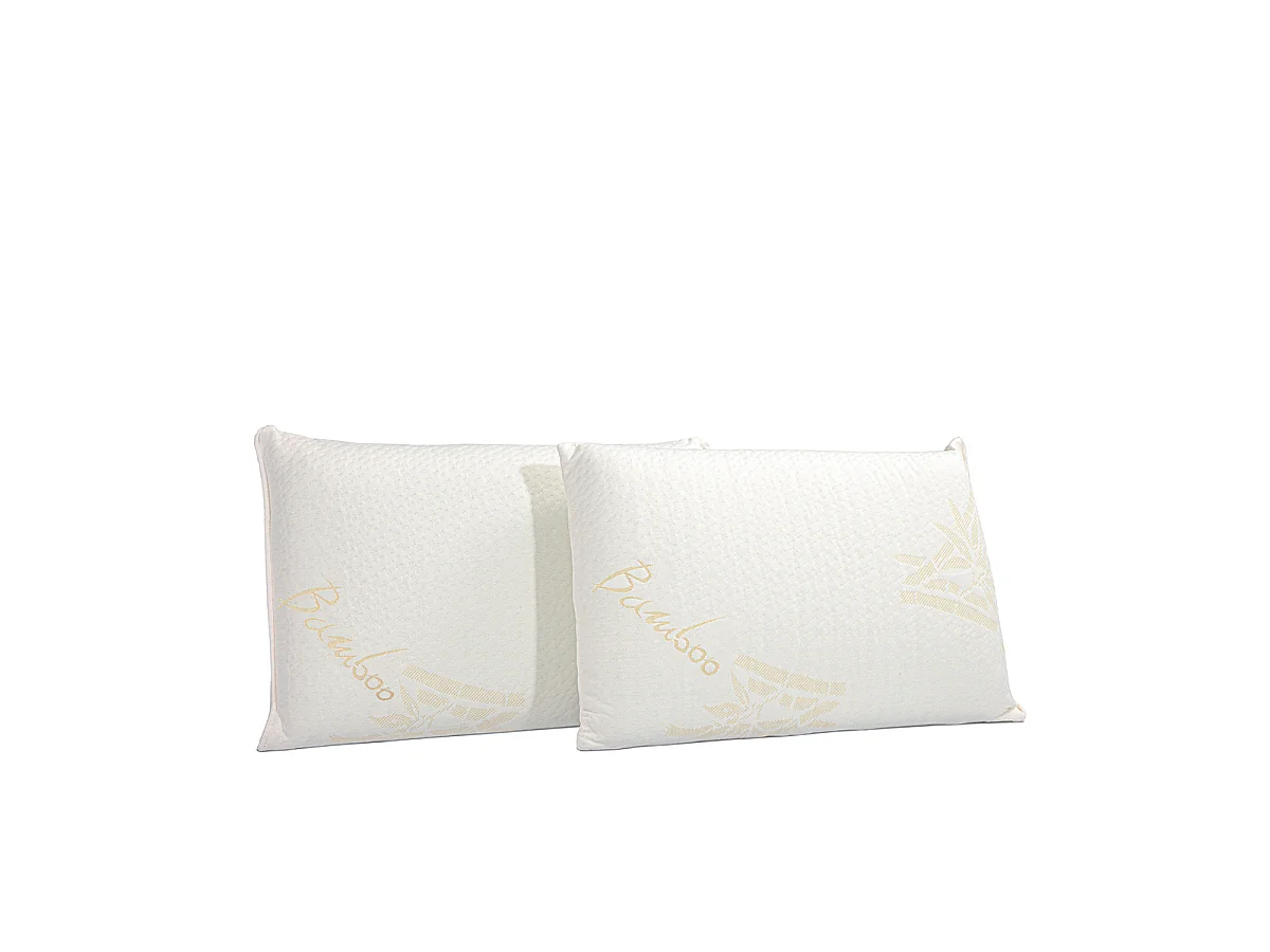 Lot de 4 oreillers à mémoire de forme BIO