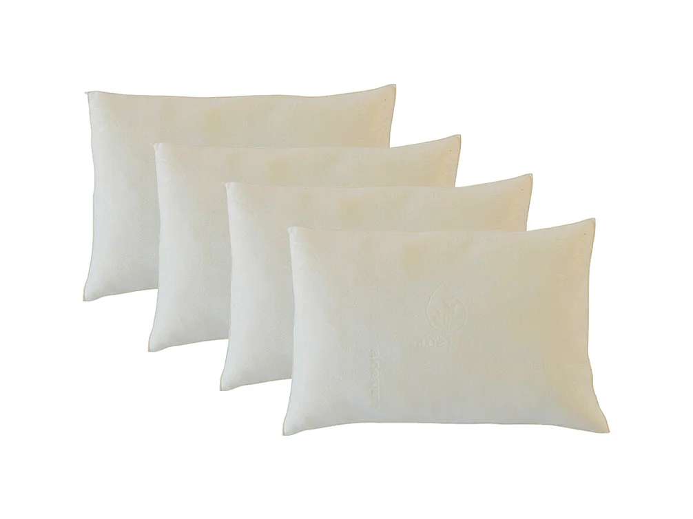 OLYMPE LITERIE | Lot de 4 oreillers 50x70 cm FLOCONS | Mémoire de forme