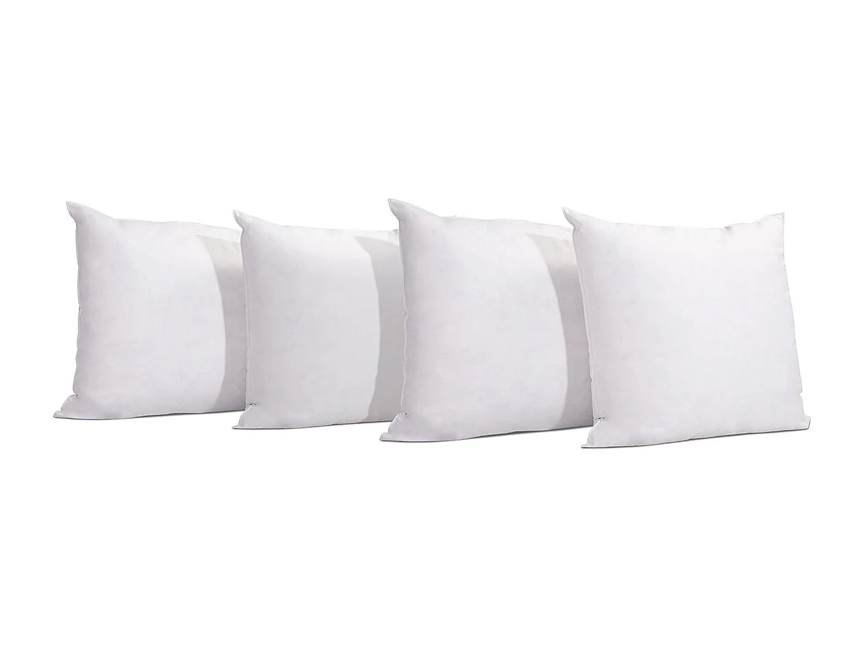 OLYMPE LITERIE | Lot de 4 oreillers 60x60 cm NATURA | Duvet & Plumess