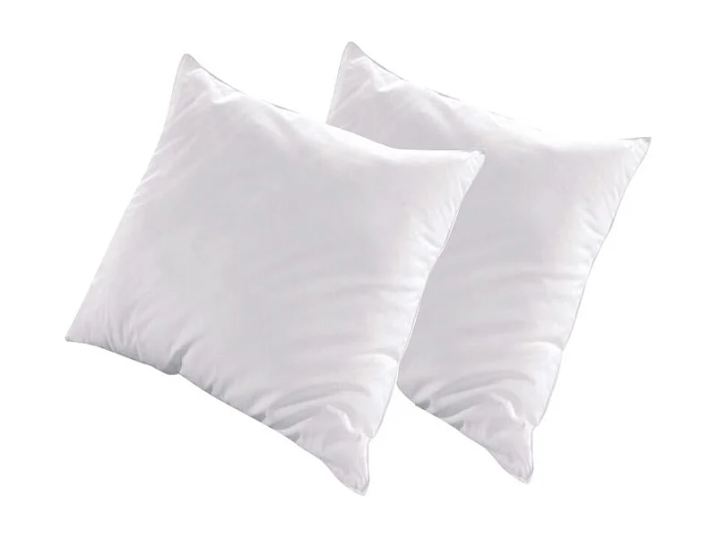 Oreiller pour hôtel 5 étoiles 60x60 percale blanc Palace - Lot de 2