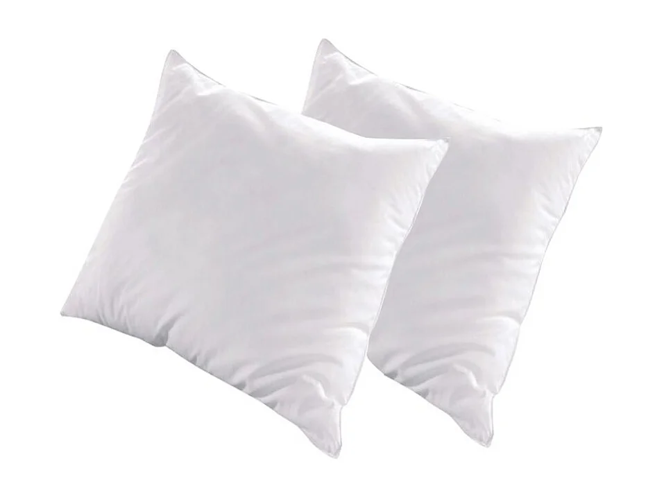 Oreiller pour hôtel 5 étoiles 60x60 percale blanc Palace - Lot de 2