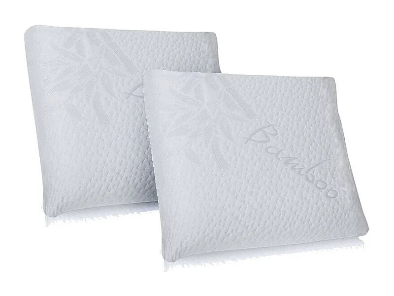 Oreiller 60x60 à mémoire de forme Bio Airy - Lot de 2