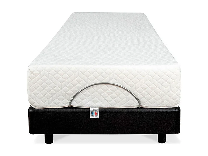 BELLECOUR LITERIE | Ensemble SUPERFLEX 70x190 cm | Sommier électrique + Matelas Mémoire de forme