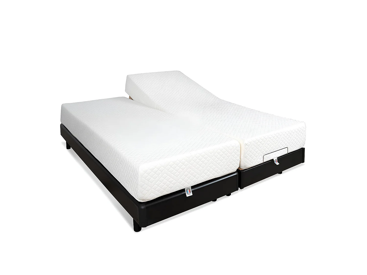 Ensemble Duo relaxation Bodysoft - 2 matelas mémoire de forme + 2 sommiers électriques - 2x90x200 cm