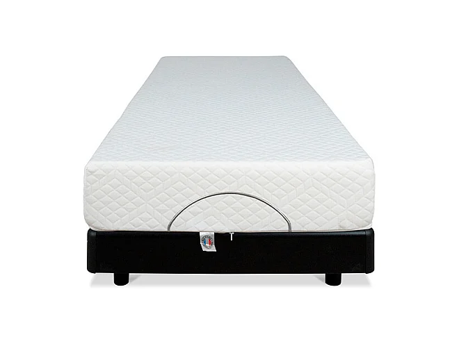 BELLECOUR LITERIE | Ensemble BODYSOFT 90x200 cm | Sommier électrique + Matelas Mémoire de forme