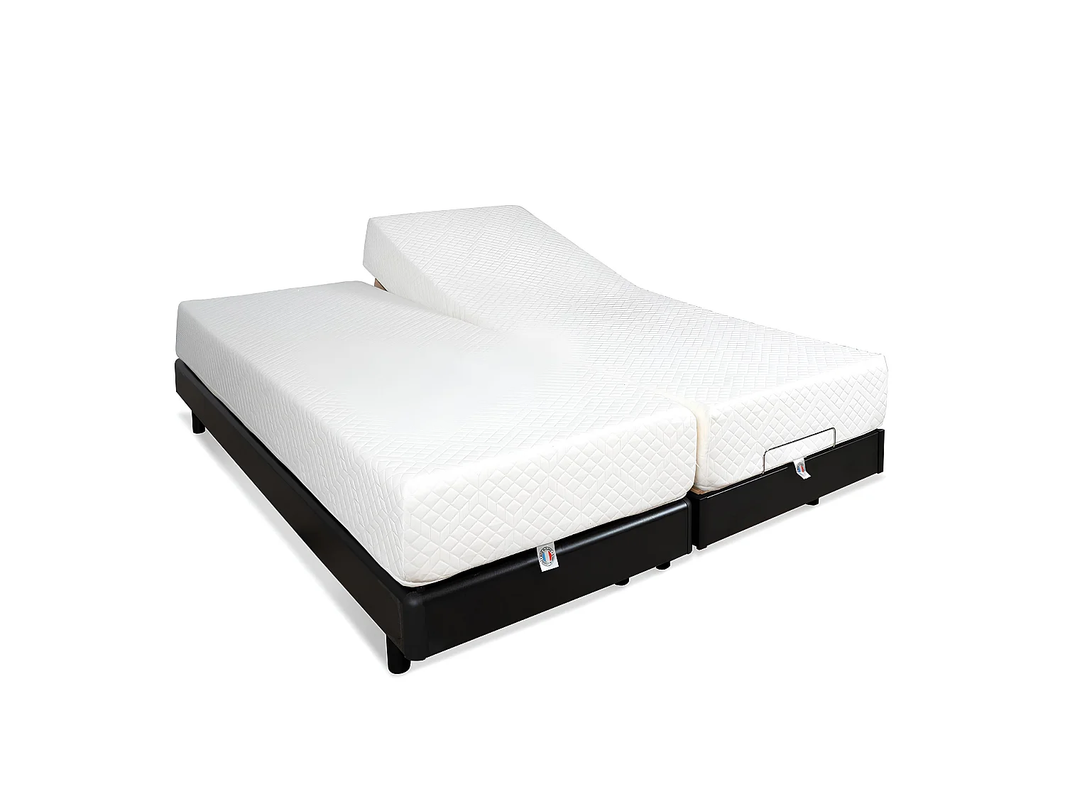 Ensemble Matelas Mousse Accueil Mémoire de forme + Sommier électrique Bodysoft 90x200 cm