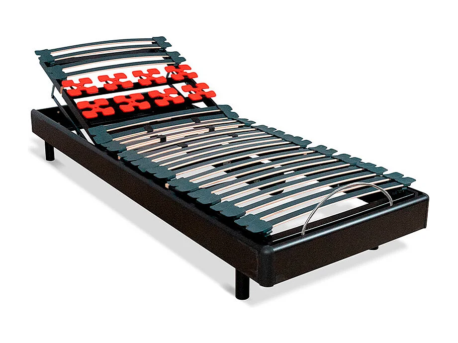 BELLECOUR LITERIE | Ensemble BODYSOFT 80x200 cm | Sommier électrique + Matelas Mémoire de forme