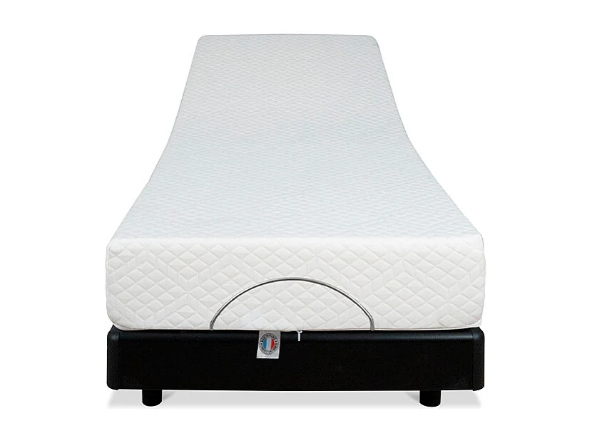 BELLECOUR LITERIE | Ensemble BODYSOFT 80x200 cm | Sommier électrique + Matelas Mémoire de forme