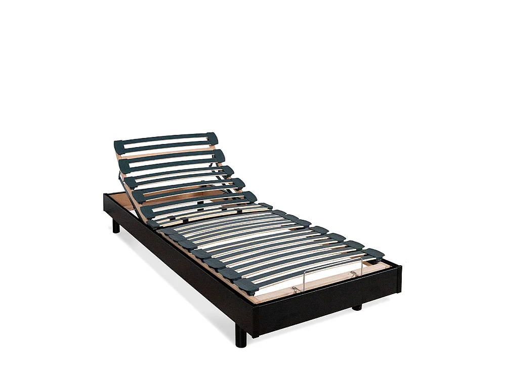 Ensemble Matelas Mousse Accueil Mémoire de forme + Sommier électrique Flex 80x200 cm