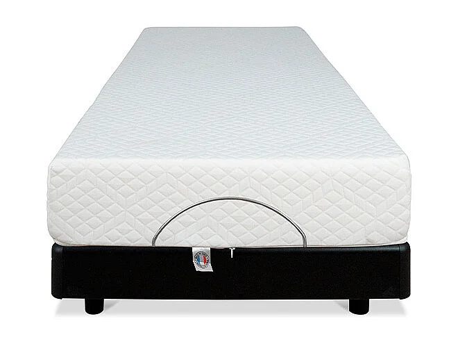 BELLECOUR LITERIE | Ensemble BODYSOFT 80x190 cm | Sommier électrique + Matelas Mémoire de forme