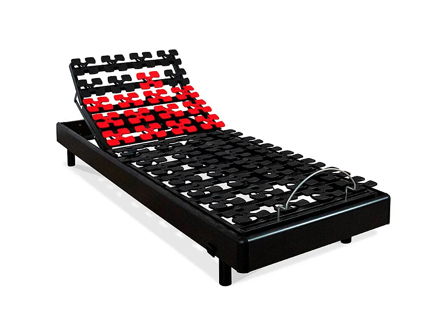 BELLECOUR LITERIE | Ensemble SUPERFLEX 80x190 cm | Sommier électrique + Matelas Mémoire de forme