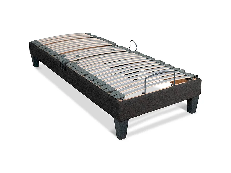 BELLECOUR LITERIE | Sommier électrique AMIRAL 70x200 cm | Lattes