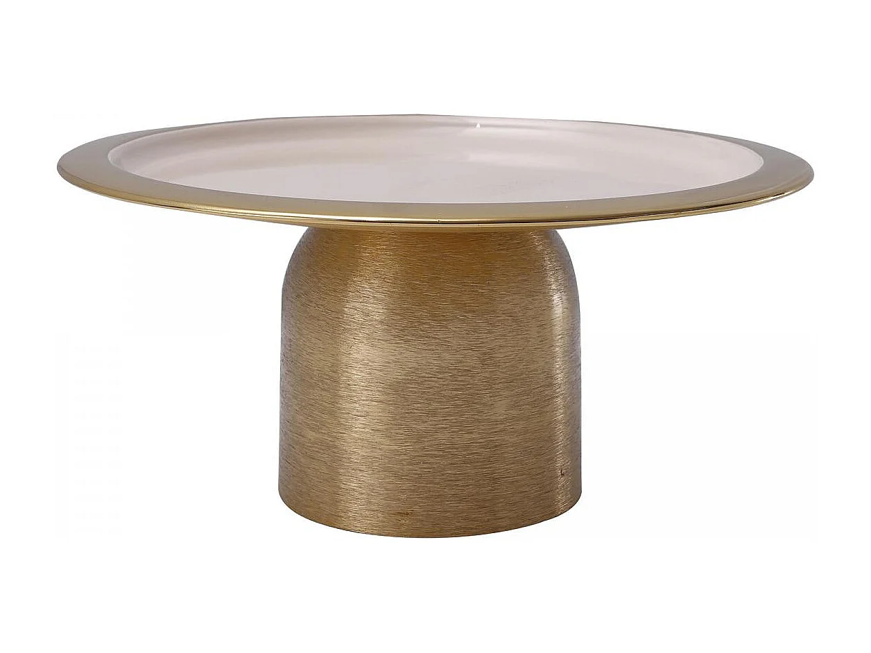 Plateau de présentation fait à la main ARA 29x29x14 or et poudre rose