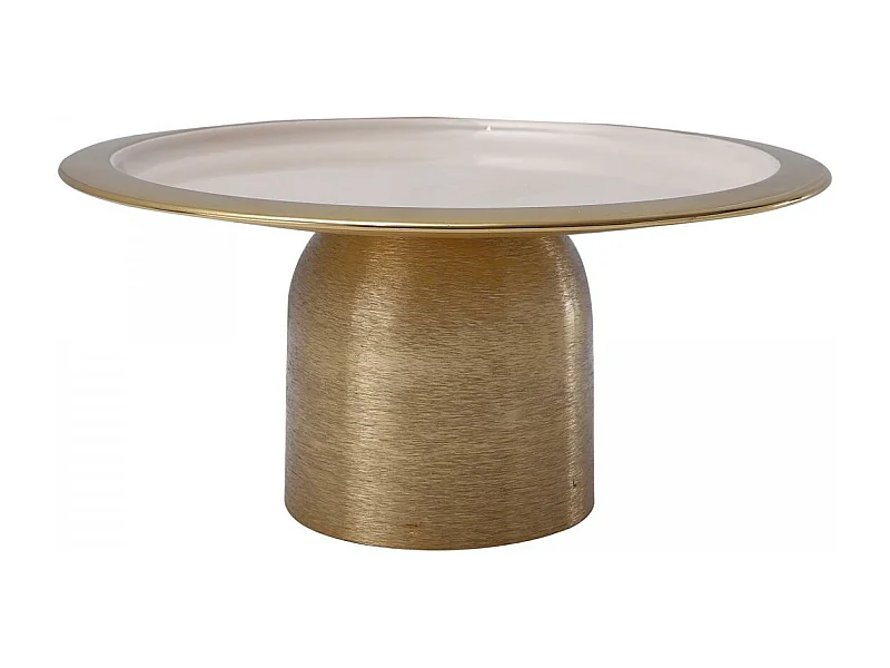 Plateau de présentation fait à la main ARA 20x20 or et poudre rose