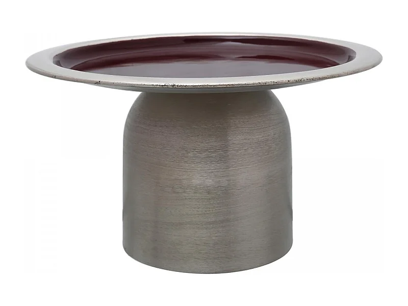 Plateau de présentation fait à la main ARA 24,5x24,5x14 gris et prune