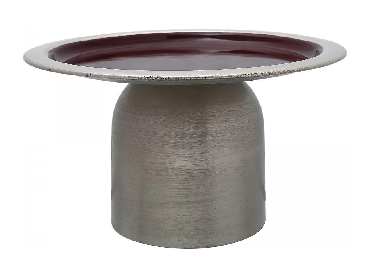 Plateau de présentation fait à la main ARA 24,5x24,5x14 gris et prune