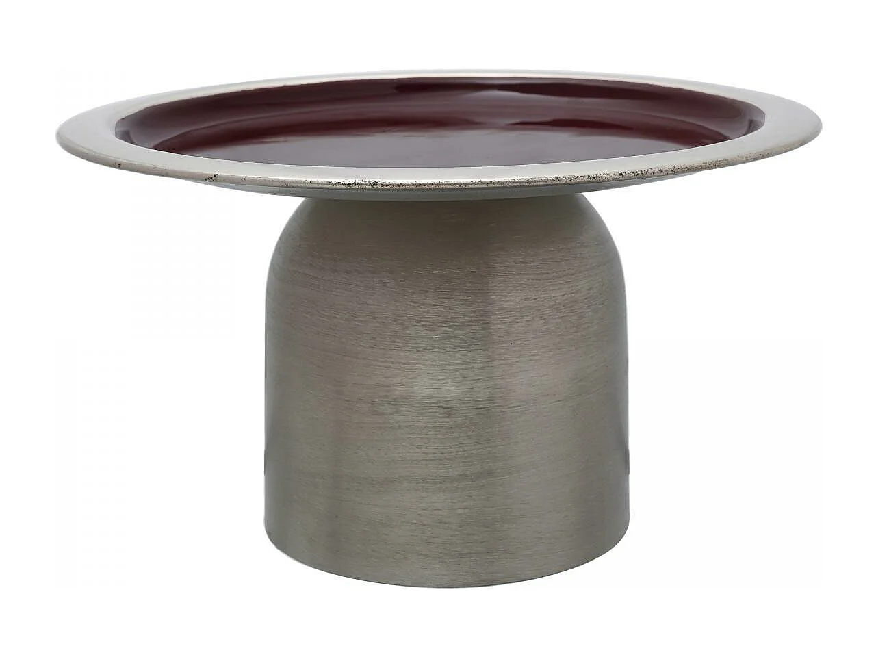 Plateau de présentation fait à la main ARA 24,5x24,5x14 gris et prune