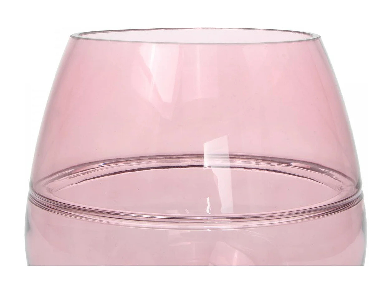 Vase soufflé à la bouche en verre AQUA8 17x17x17 rose