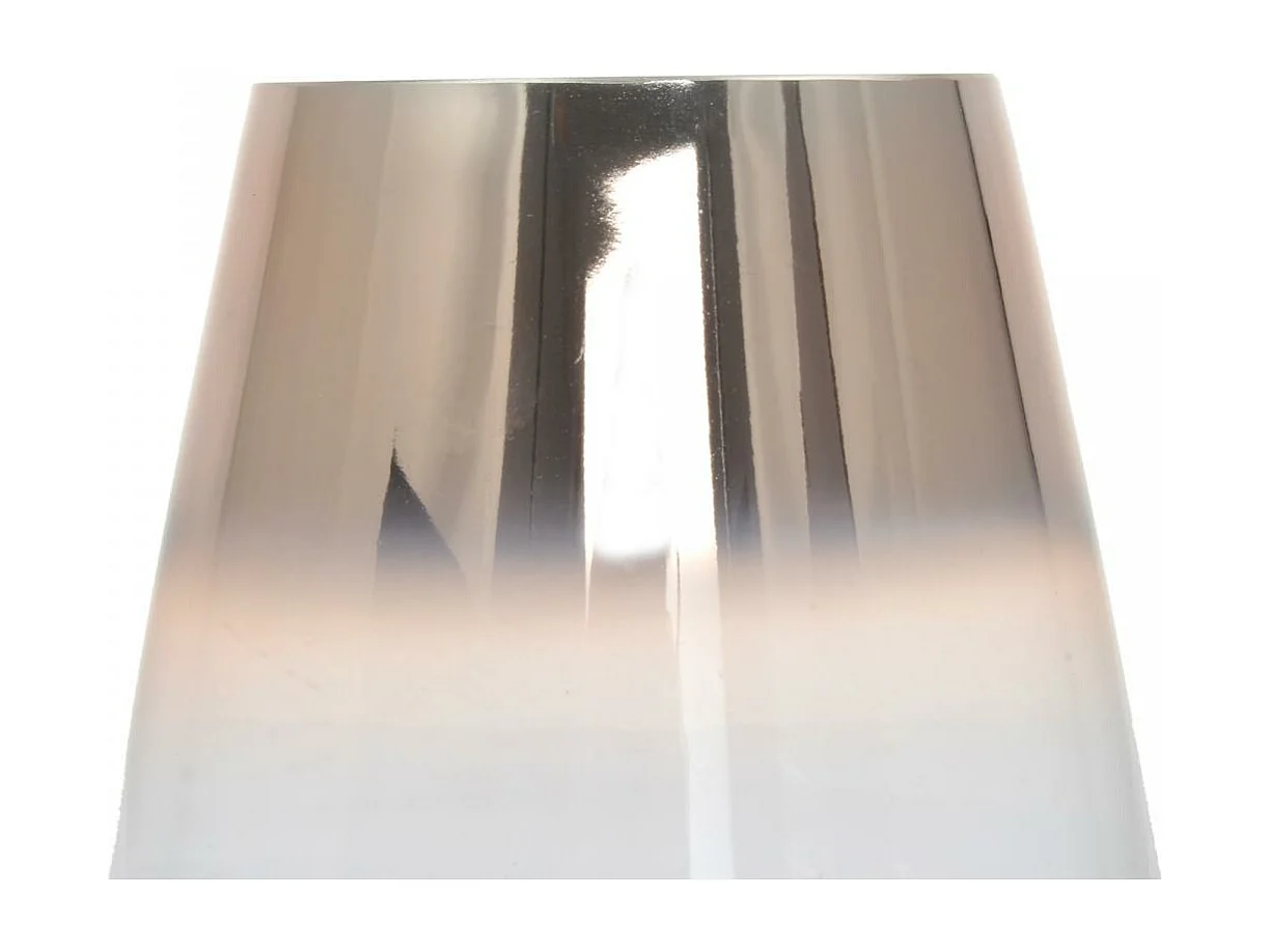 Vase soufflé à la bouche en verre AQUA 16x16x18,5 rose et blanc