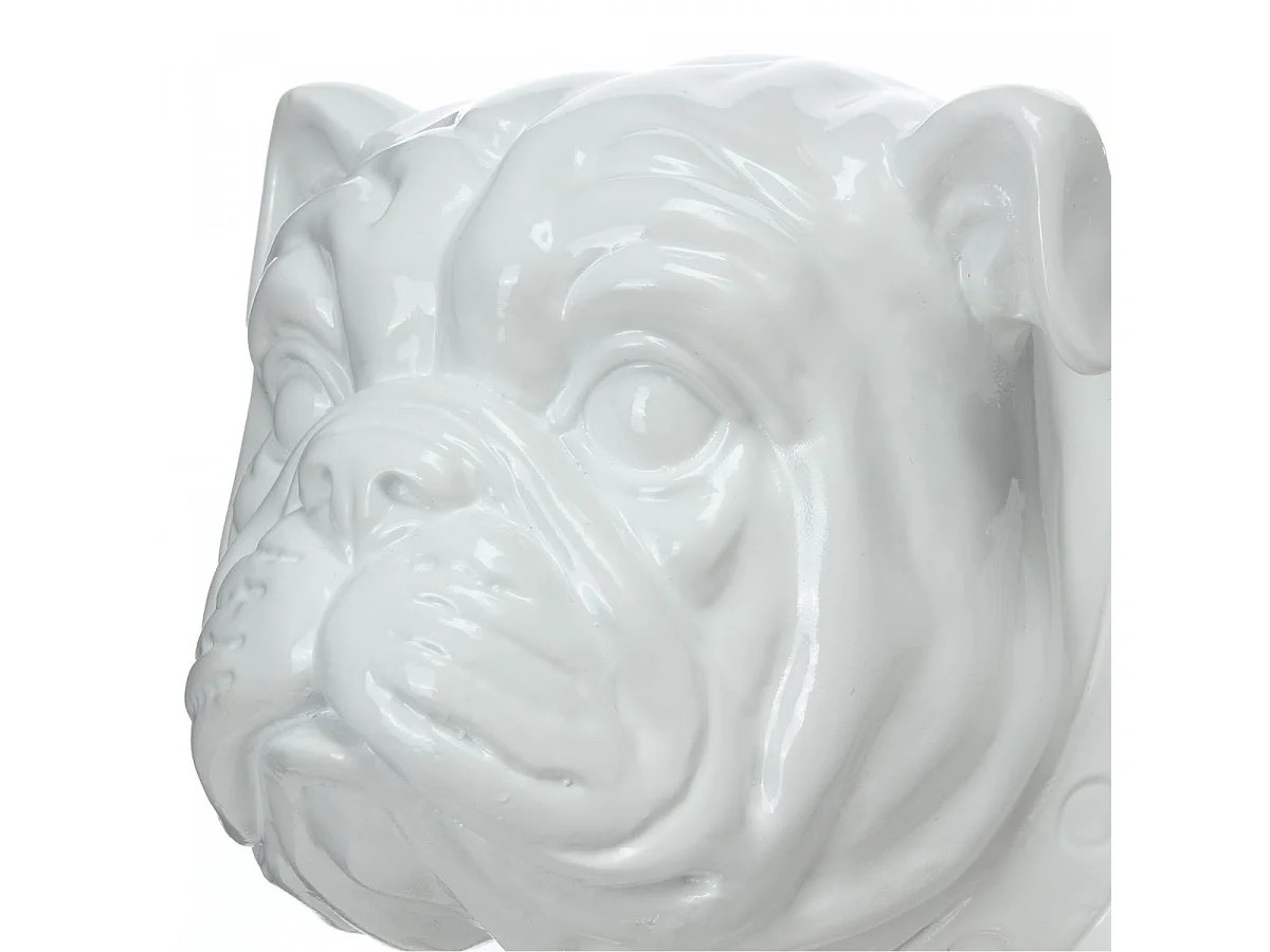 Statue fait à la main en résine DOGGY 2 40x20x26 blanc