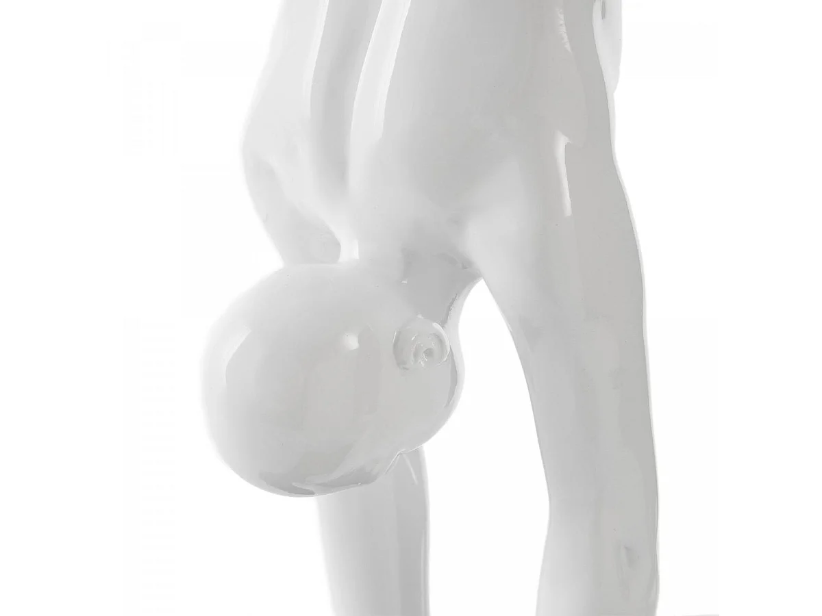 Statue fait à la main en résine HOM 64x15x51 blanc