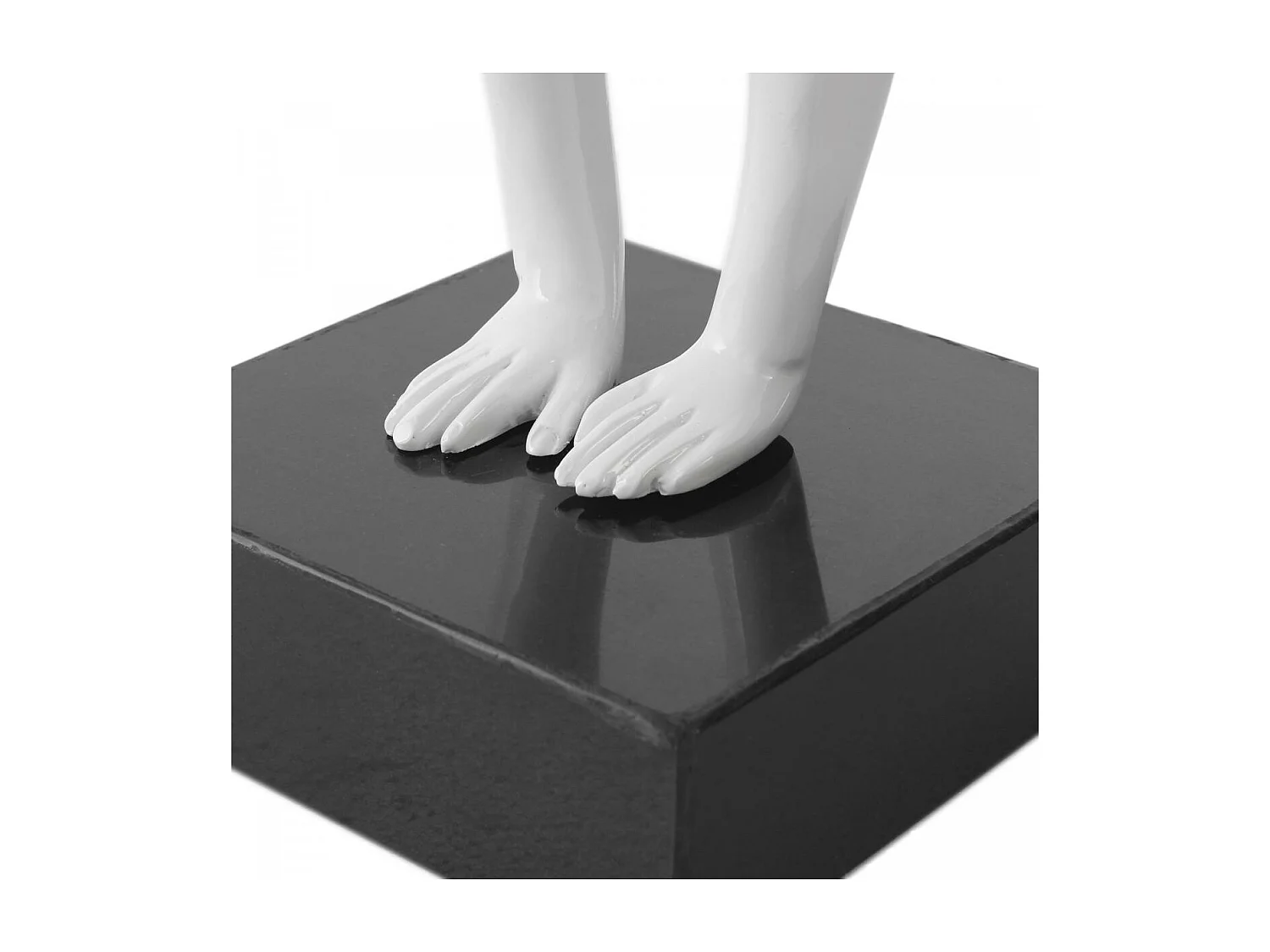 Statue fait à la main en résine HOM 64x15x51 blanc