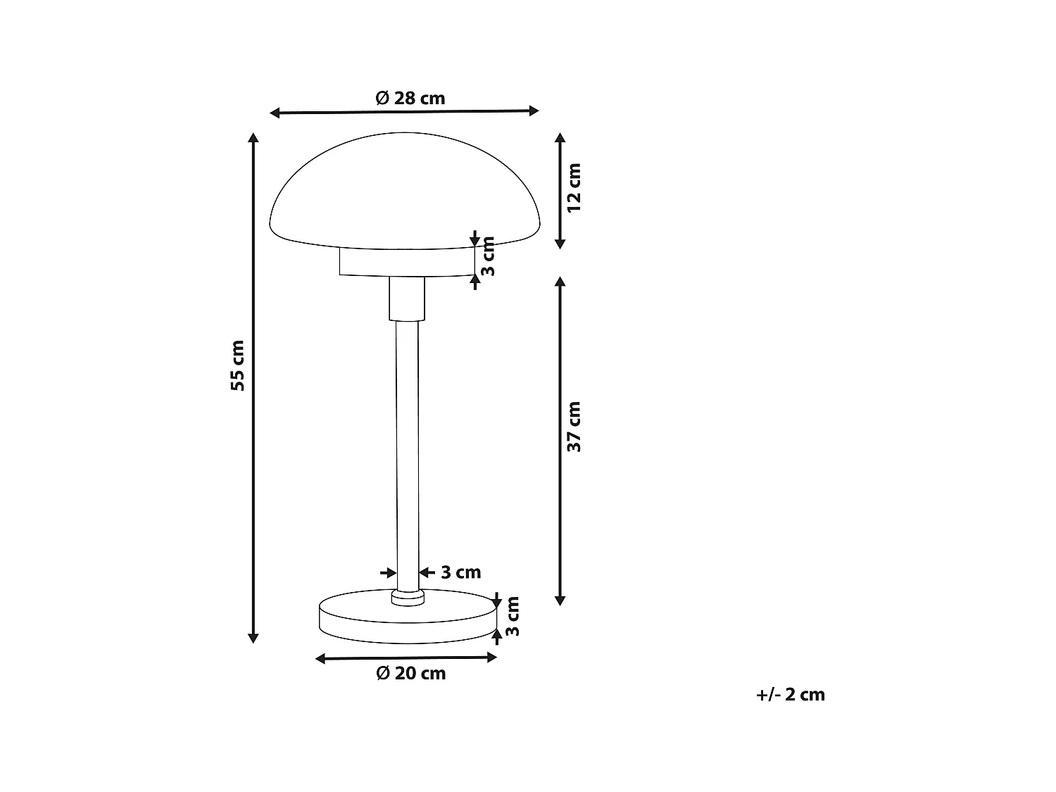 Tafellamp MINIJA Metaal Zwart