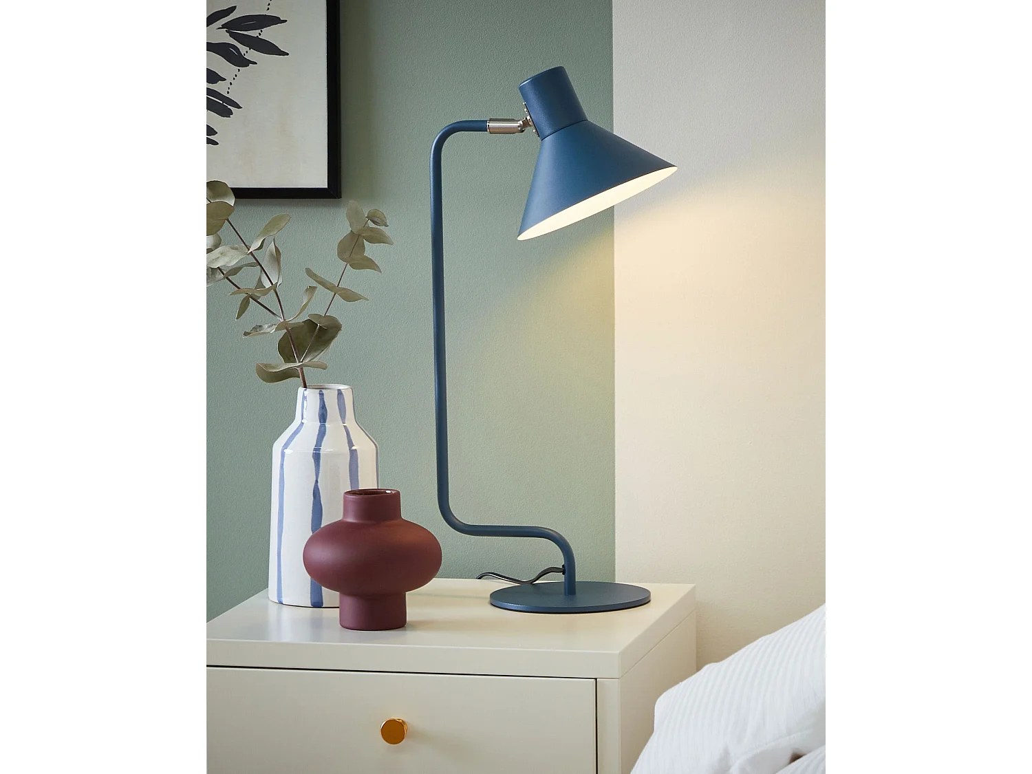 Lampe de bureau RIMAVA Réglable Métal Bleu