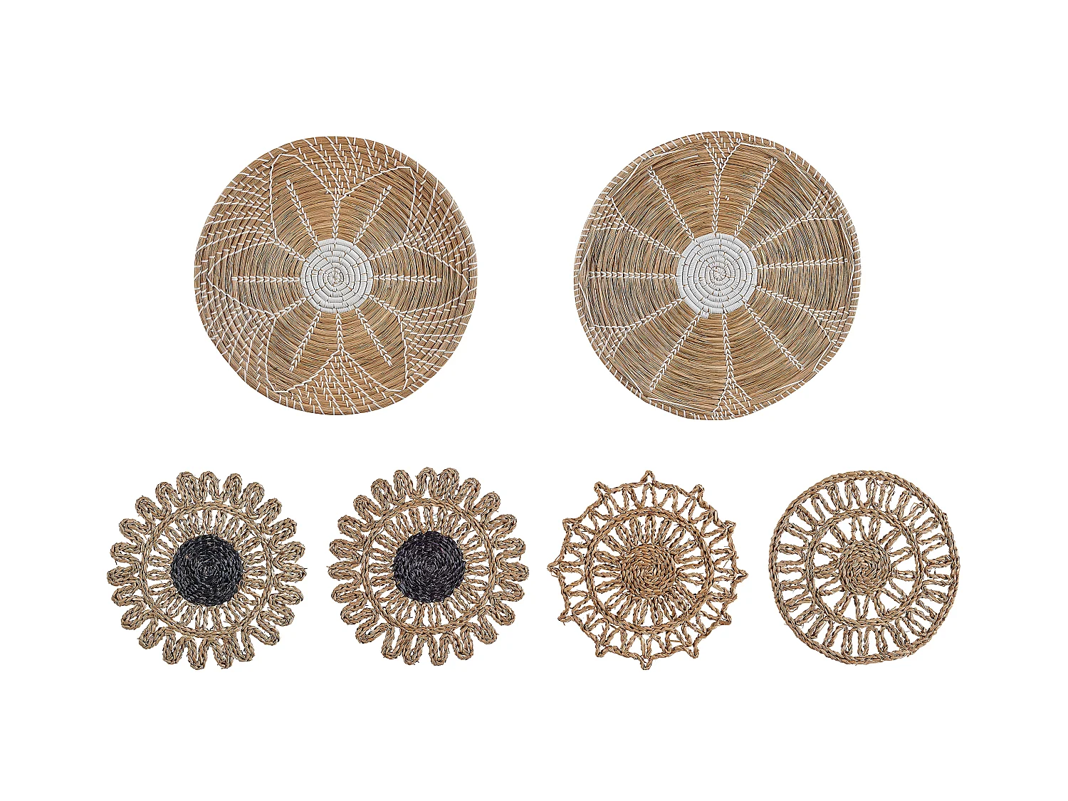 Lot de décorations suspendues PINTANO Herbier marin 50/35/36 cm Naturel