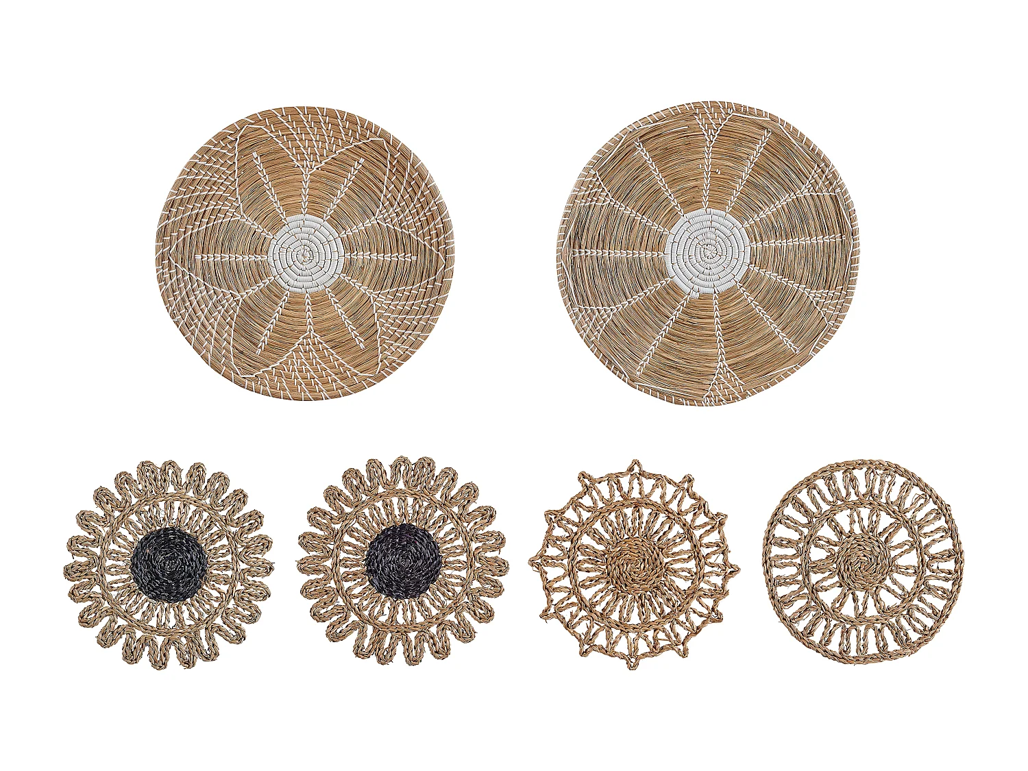 Set van hangende decoraties PINTANO Zeewier 50/35/36 cm Natuurlijk