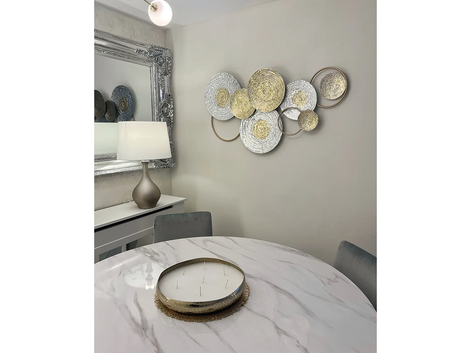 Décoration murale VANADIUM Métal 60 cm Doré