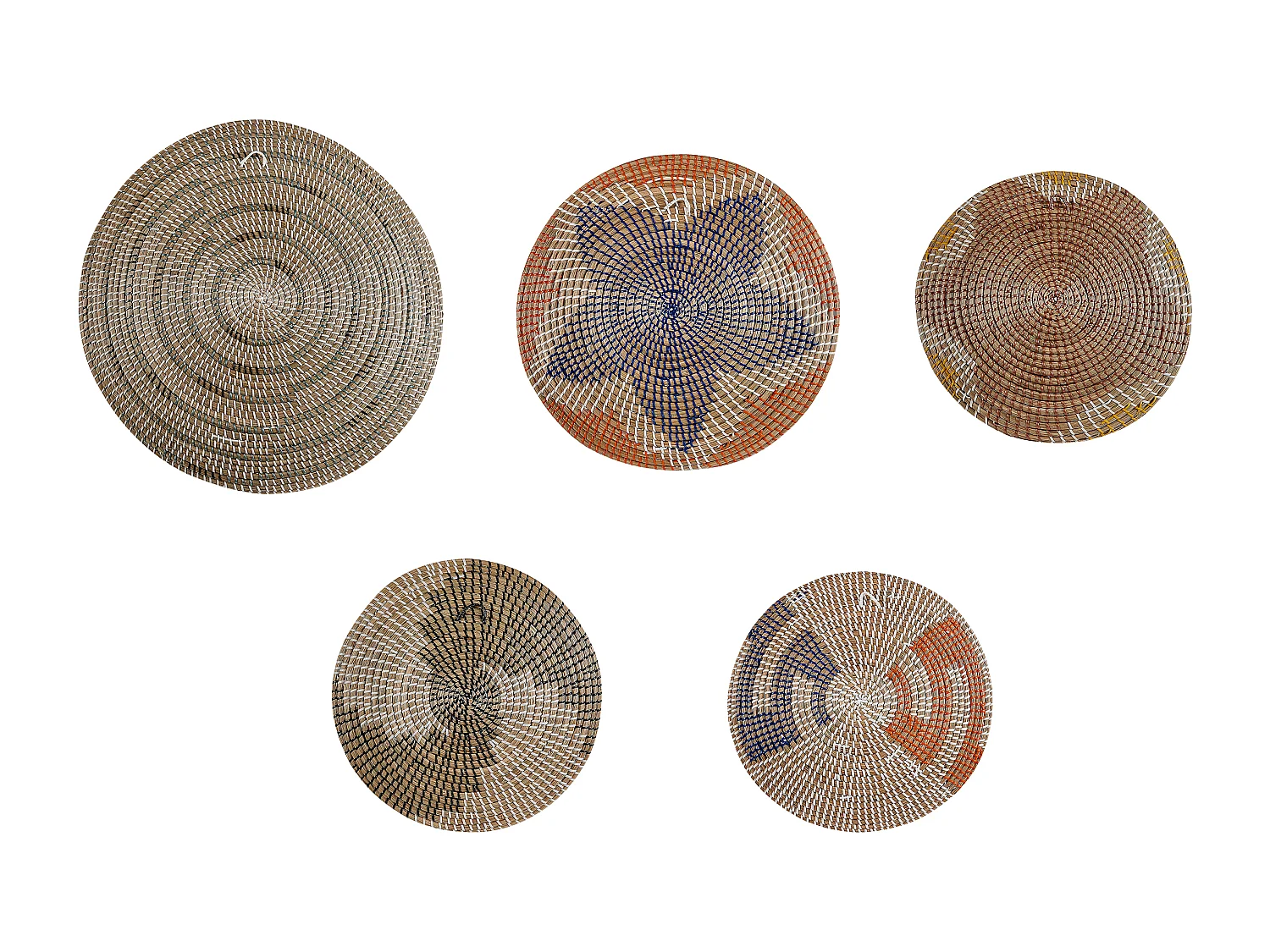 Set van hangende decoraties PARORE Zeewier 60/47/41/40/39 cm Natuurlijk